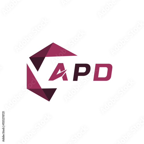 APD creative minimalist letter logo. APD unique vector initials alphabet letter logo design