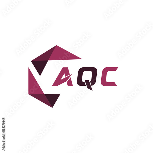 AQC creative minimalist letter logo. AQC unique vector initials alphabet letter logo design photo