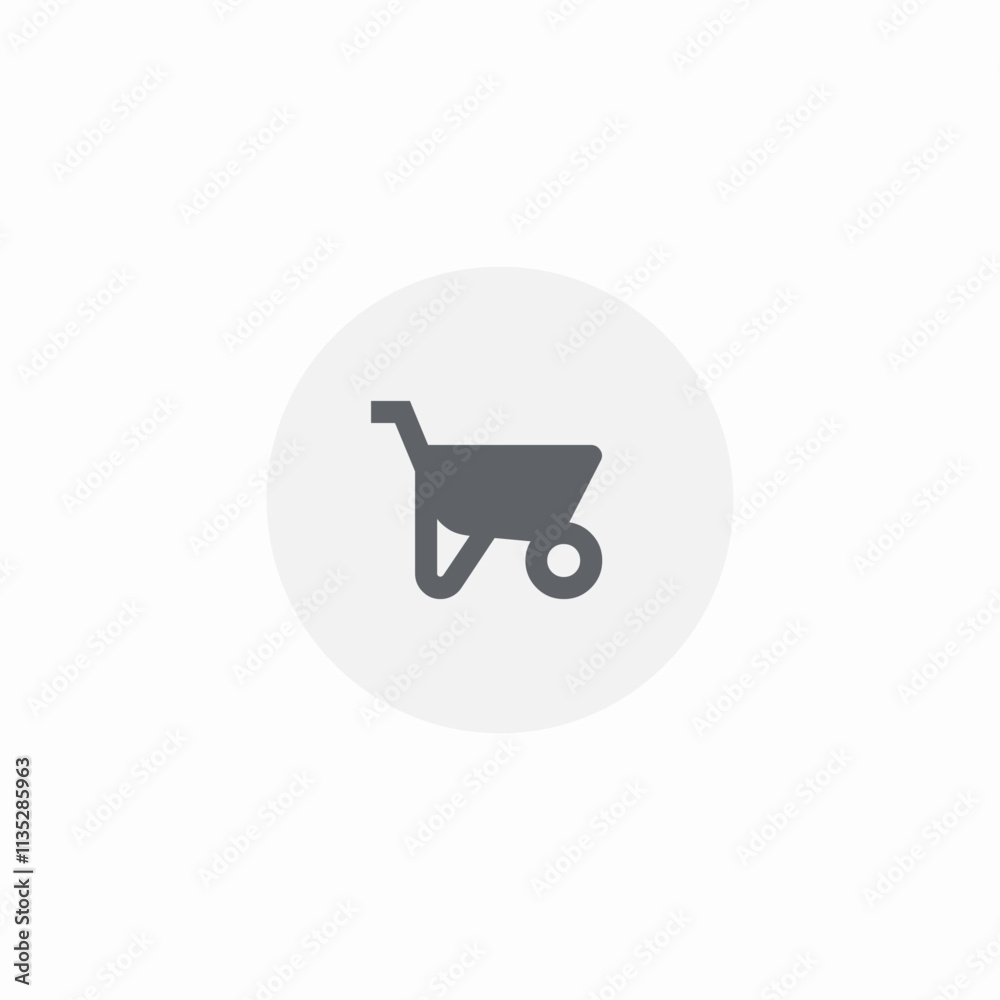 garden cart icon sign vector garden cart icon sign vector
