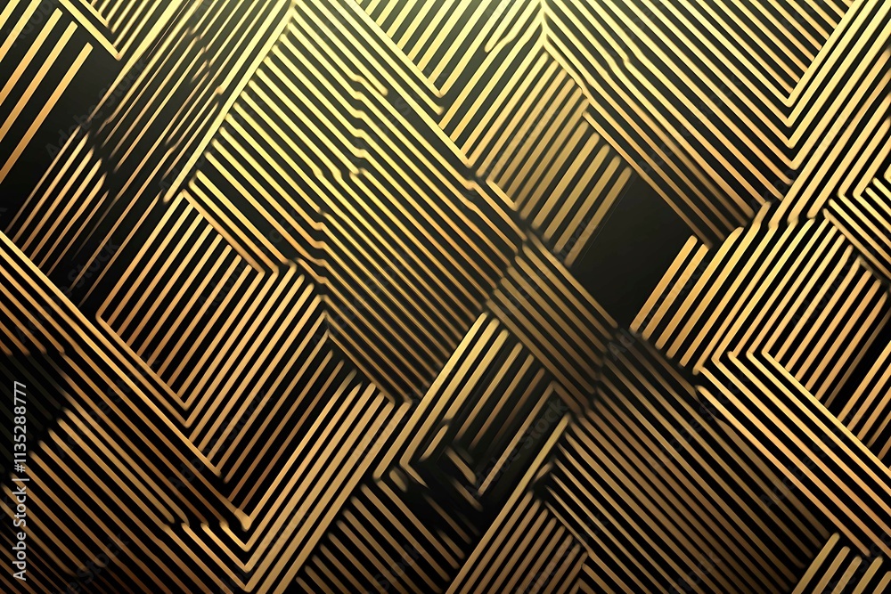 Abstract dark geometric background featuring glowing golden lines and sparkles, creating a modern, futuristic, and elegant design. Abstract dark geometric background featuring glowing golden lines and sparkles, creating a modern, futuristic, and elegant design.