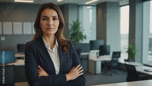 Professional Portrait of Confident Businesswoman with Arms Crossed in Modern Office Setting
Free Download Professional Portrait of Confident Businesswoman with Arms Crossed in Modern Office Setting
- GFXLoad