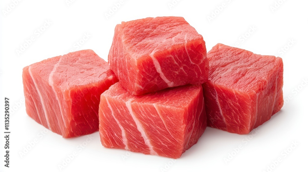 Fresh Red Meat Cubes Ready for Cooking Fresh Red Meat Cubes Ready for Cooking