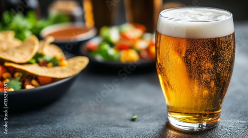 Elegant dining with drinks and flavorful dishes at a cozy restaurant during e...