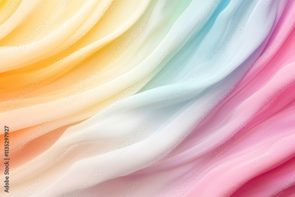 Obraz premium Rainbow Pastel Fabric Texture Background