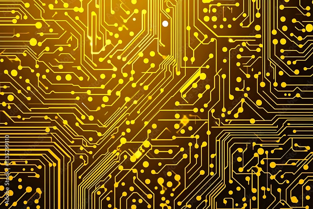 Abstract dark geometric background featuring glowing golden lines and sparkles, creating a modern, futuristic, and elegant design.