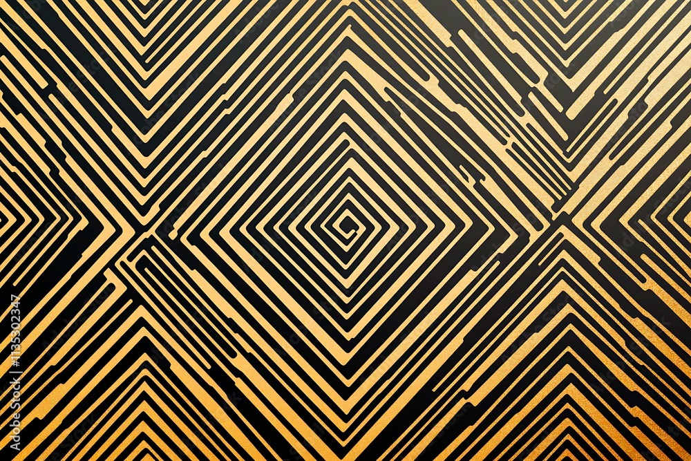 Abstract dark geometric background featuring glowing golden lines and sparkles, creating a modern, futuristic, and elegant design. Abstract dark geometric background featuring glowing golden lines and sparkles, creating a modern, futuristic, and elegant design.