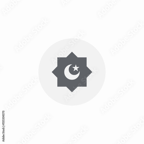 muslim pray time icon sign vector