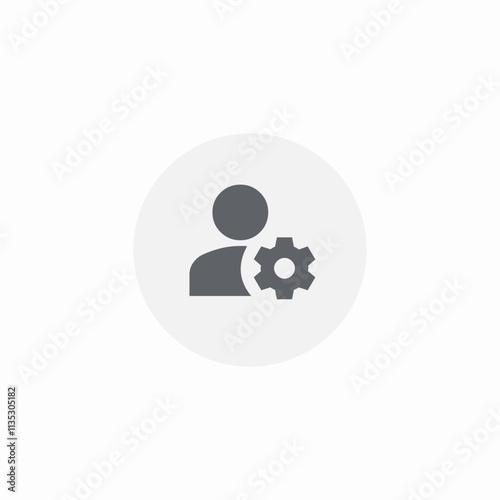 user settings icon sign vector