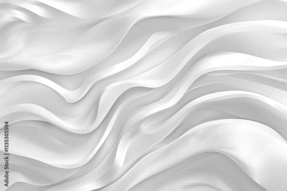 A seamless, glossy white background with soft, undulating waves that create a soothing and luxurious texture. Perfect for elegant banners and wallpapers. A seamless, glossy white background with soft, undulating waves that create a soothing and luxurious texture. Perfect for elegant banners and wallpapers.