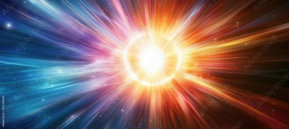 Light Speed Hyperspace Warp Tunnel, Abstract Cosmic Background With Stars and Nebulae Light Speed Hyperspace Warp Tunnel, Abstract Cosmic Background With Stars and Nebulae