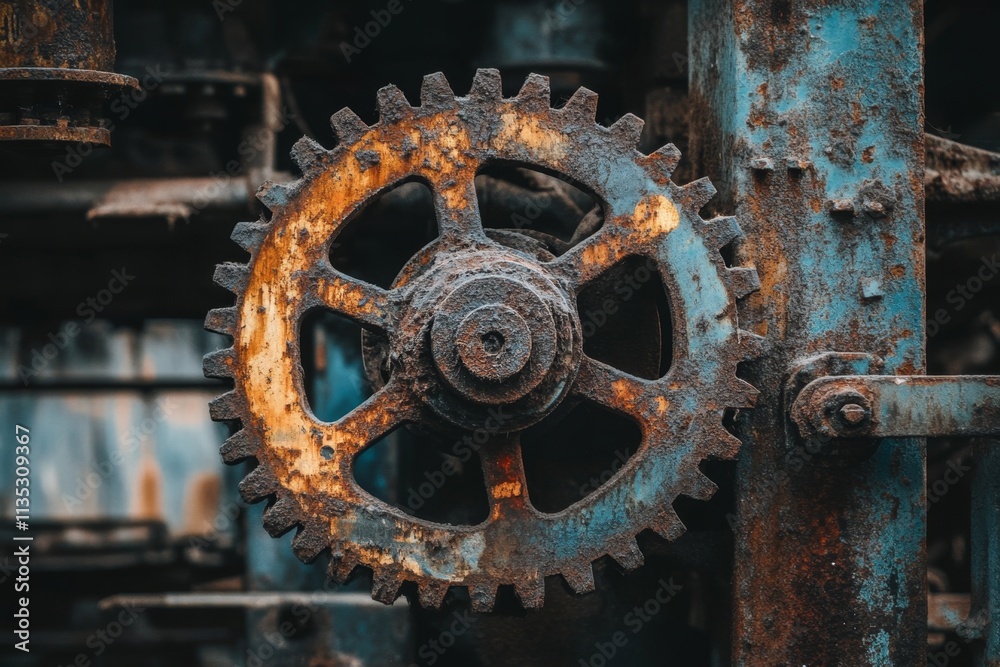 Rusty Gears: An Industrial Masterpiece Rusty Gears: An Industrial Masterpiece
