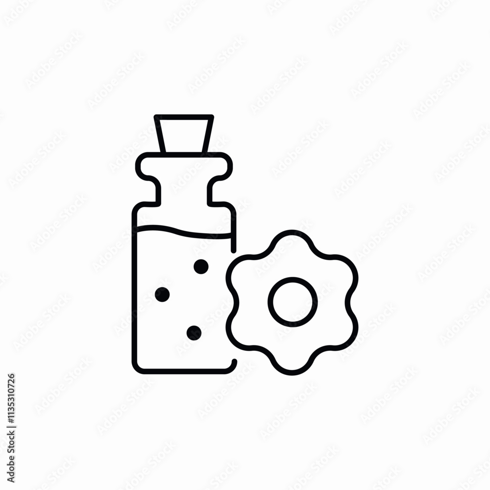 aroma oil icon sign vector