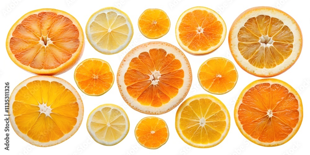 Obraz premium orange slices background