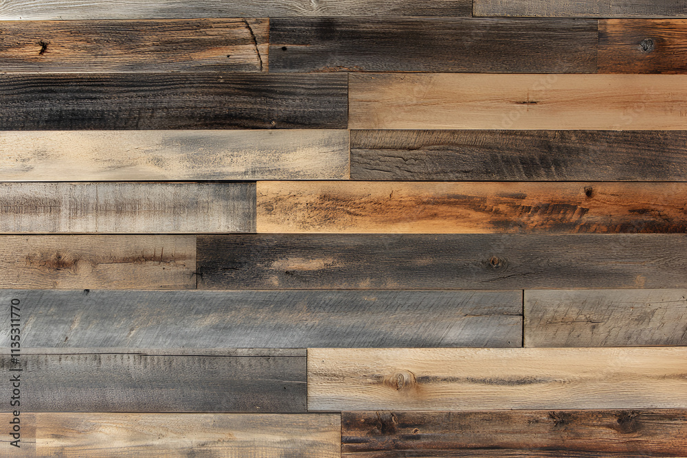 Naklejka premium Vintage Wooden Texture Background with Natural Patterns