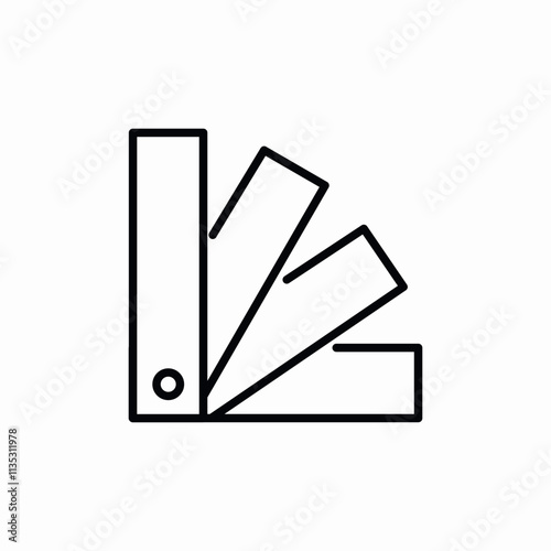 color catalog icon sign vector