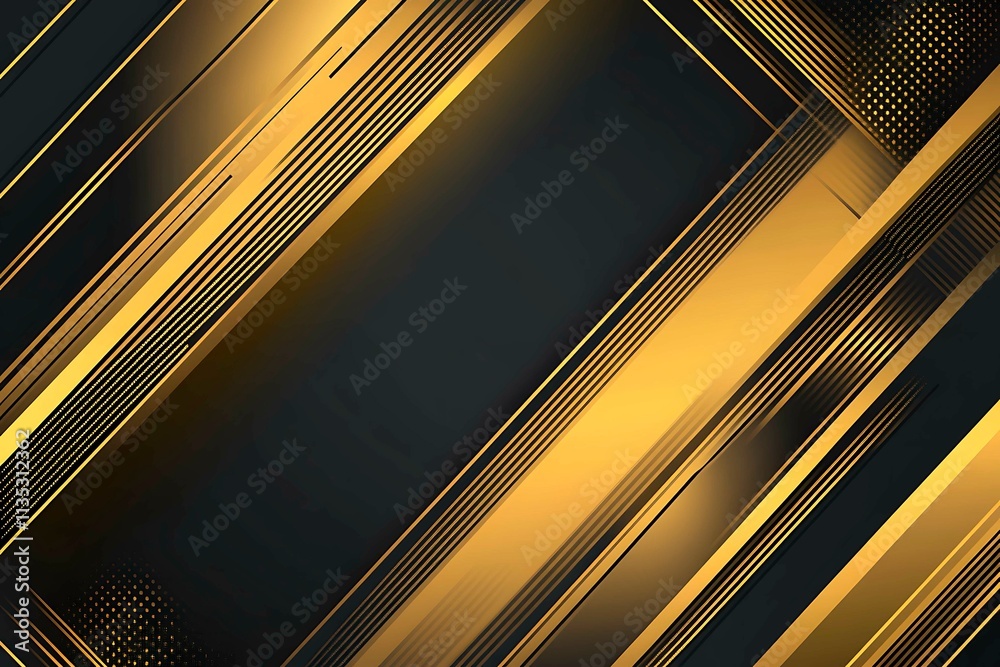 Abstract dark geometric background featuring glowing golden lines and sparkles, creating a modern, futuristic, and elegant design. Abstract dark geometric background featuring glowing golden lines and sparkles, creating a modern, futuristic, and elegant design.