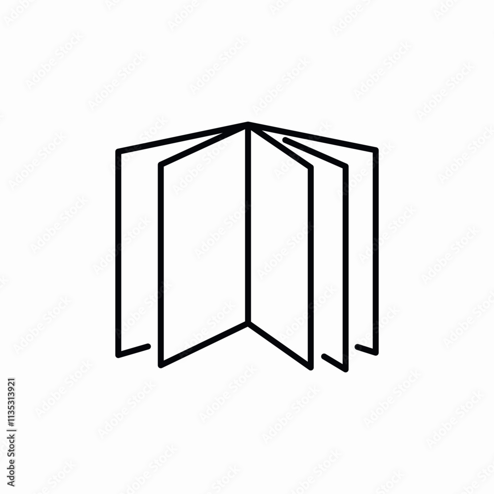 open pages book icon sign vector