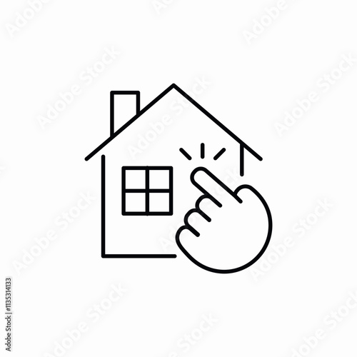 real estate choose icon sign vector