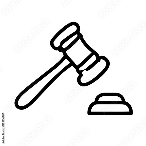 Icon of a Court Gavel 