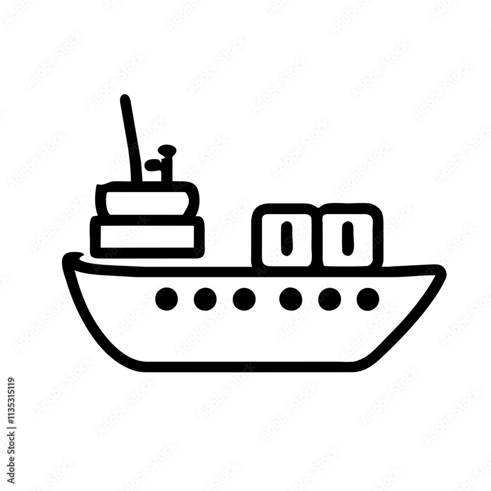 Icon of a Container Ship
Icon of a Container Ship