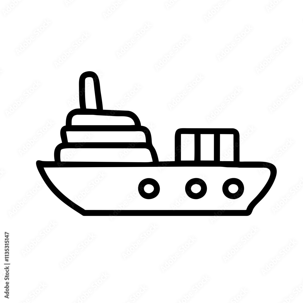 Icon of a Container Ship
Icon of a Container Ship