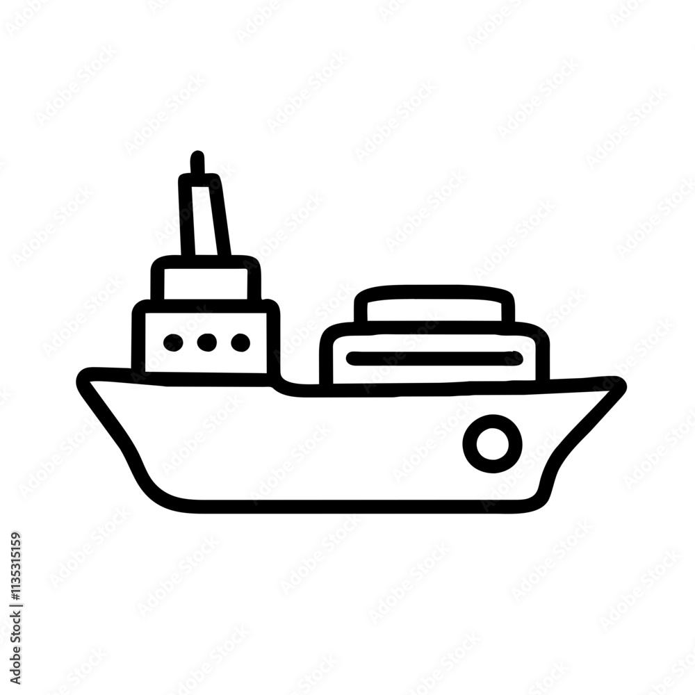 Icon of a Container Ship
Icon of a Container Ship