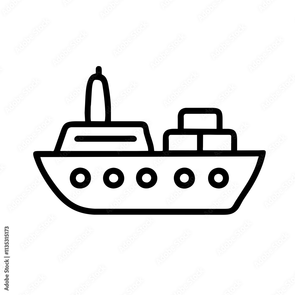 Icon of a Container Ship
Icon of a Container Ship