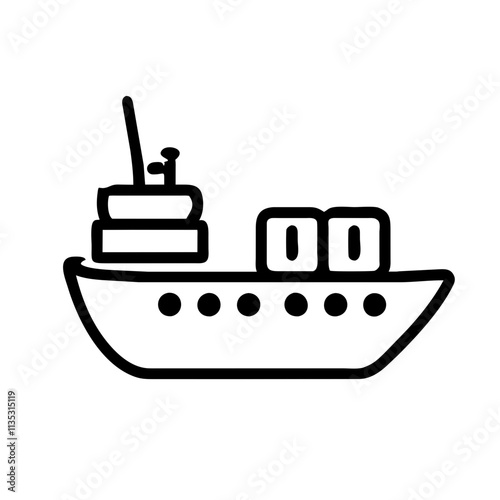 Icon of a Container Ship 