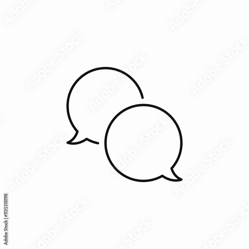 chat dialogue icon sign vector