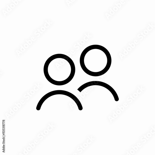 group users icon sign vector
