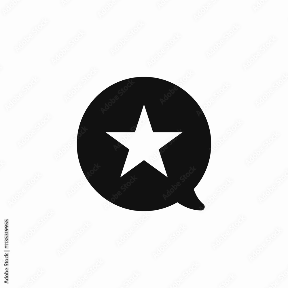 rate star speech bubble icon sign vector rate star speech bubble icon sign vector