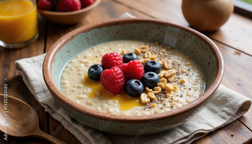 Creamy Amaranth Porridge with Berries and Nuts Creamy Amaranth Porridge with Berries and Nuts