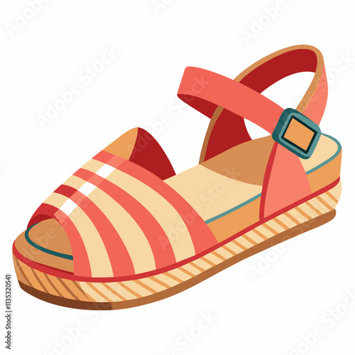 Espadrille Sandals  White background