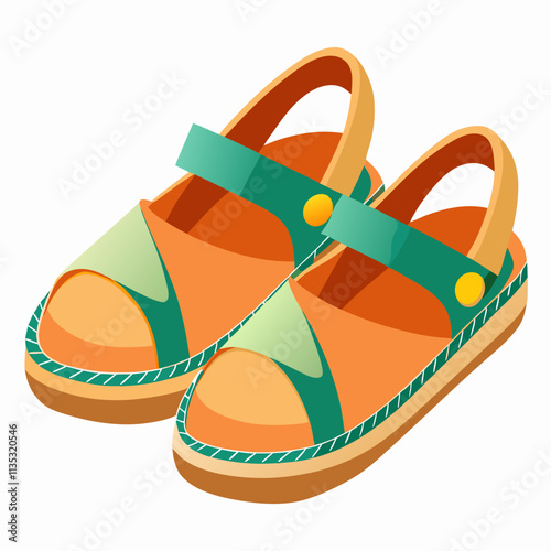 Espadrille Sandals  White background