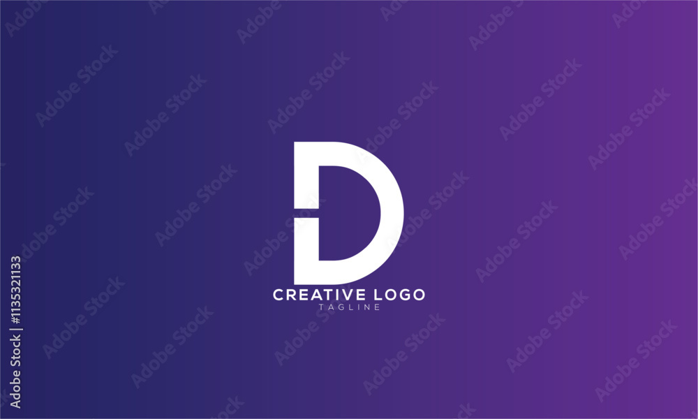 D Abstract initial monogram letter alphabet logo design D Abstract initial monogram letter alphabet logo design