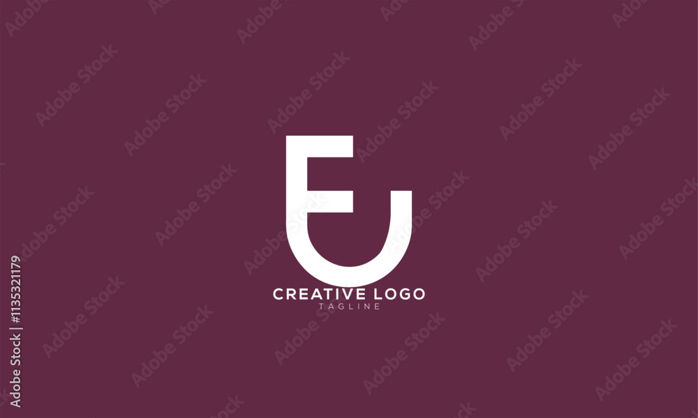 FU UF Abstract initial monogram letter alphabet logo design FU UF Abstract initial monogram letter alphabet logo design