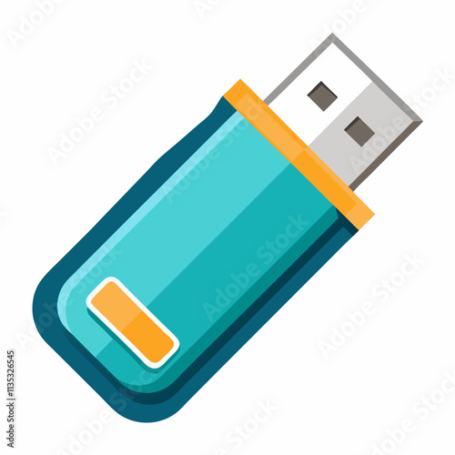 Flash drive White background