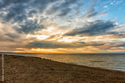 Fotografija Beautiful sunrise and wonderful skyscape