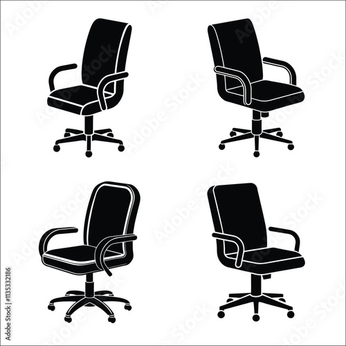 A set of chair vector illustration design