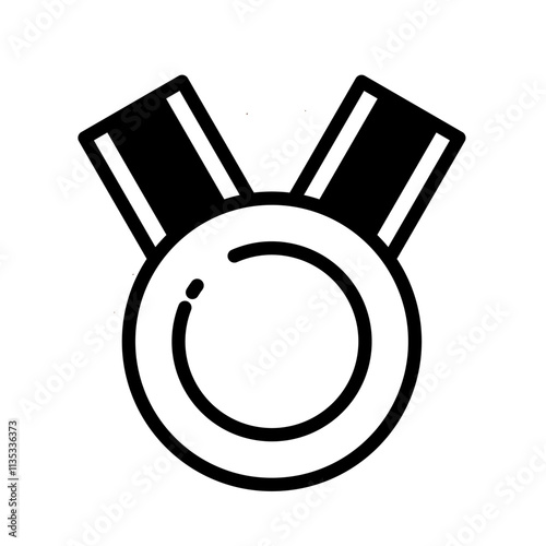 シンプルなメダルのアイコン