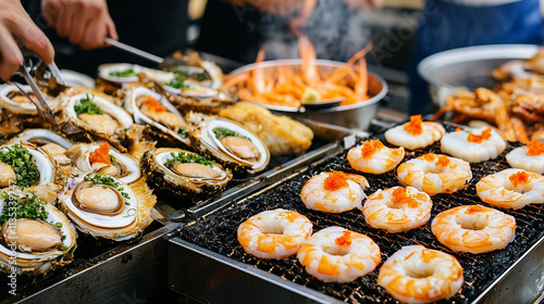 Exploring Tsukiji Outer Market: Street Food Stalls and Fresh Seafood Delights
