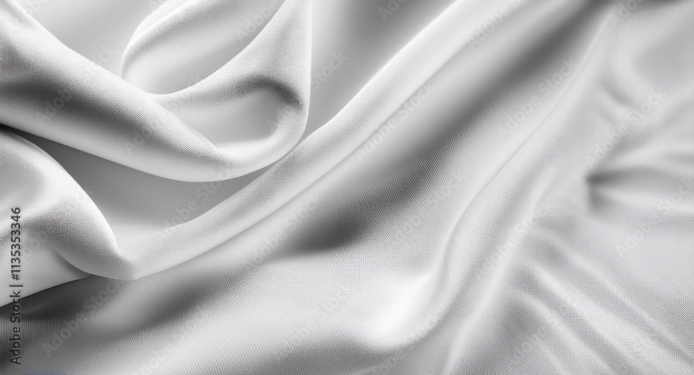 Obraz premium white background plain texture soft fabric pattern 