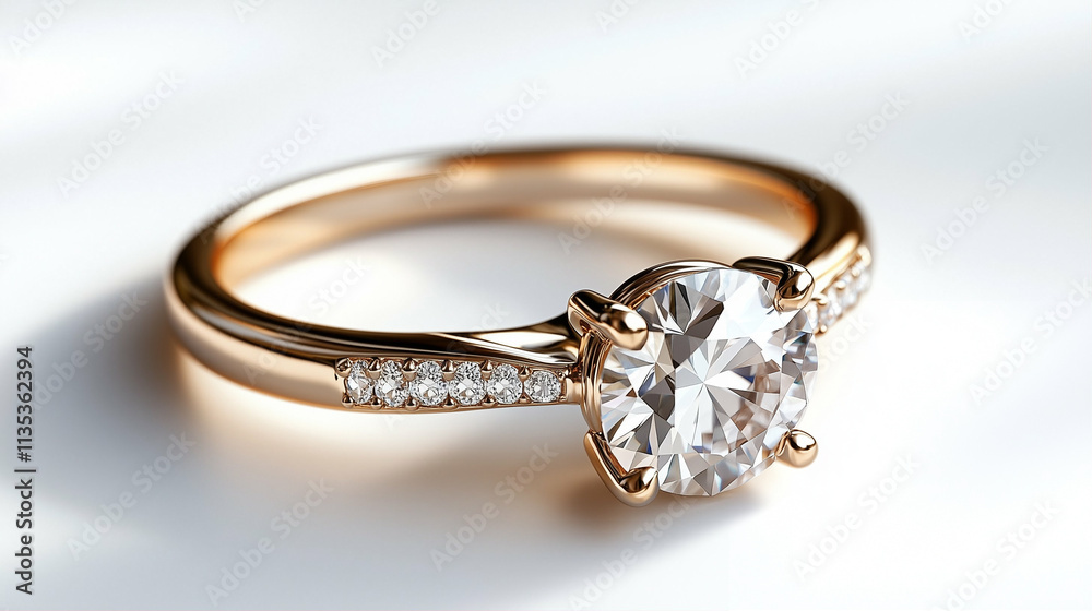 Diamond ring with elegant design showcasing wedding jewelry and sparkling gemstones Diamond ring with elegant design showcasing wedding jewelry and sparkling gemstones