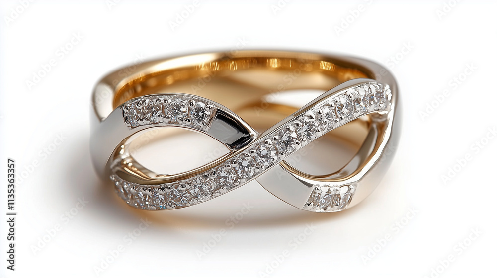 Ring with gemstone embellishments and elegant design for luxury jewelry collection Ring with gemstone embellishments and elegant design for luxury jewelry collection