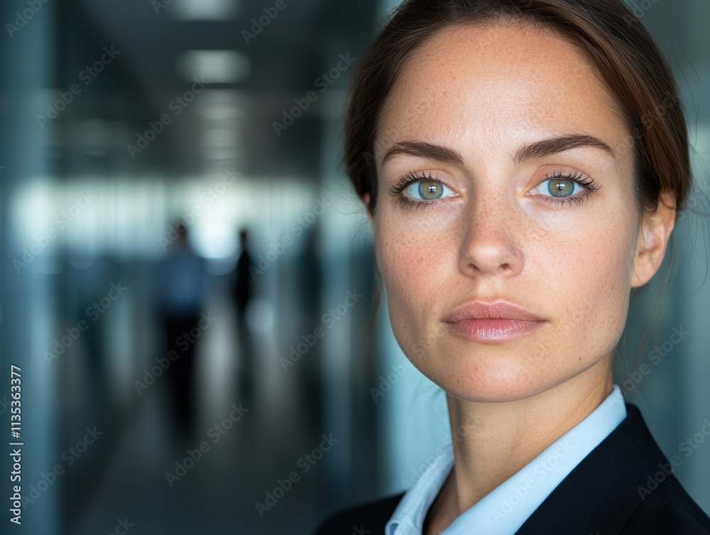 Confident business woman in office Confident business woman in office