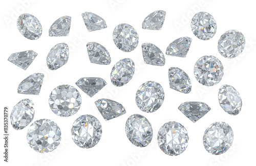 Принти на полотні Sparkling Diamonds, clear gemstones