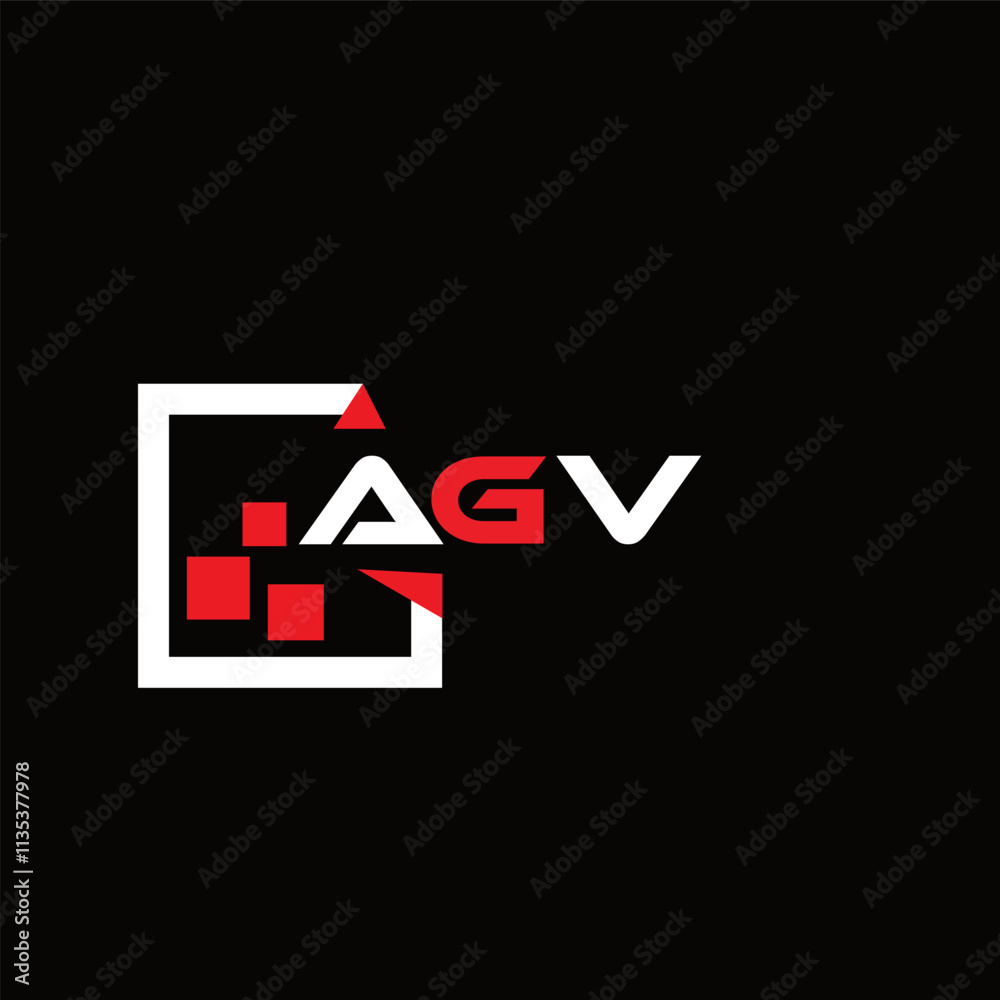 AGV creative minimalist letter logo. AGV unique vector initials alphabet letter logo design AGV creative minimalist letter logo. AGV unique vector initials alphabet letter logo design
