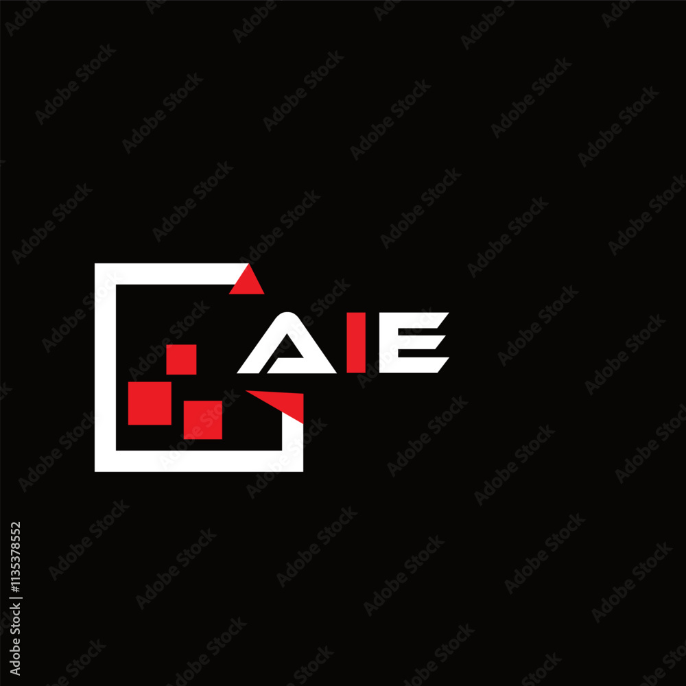 Obraz premium AID creative minimalist letter logo. AID unique vector initials alphabet letter logo design