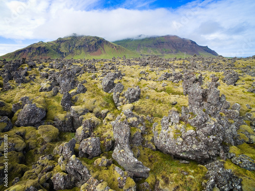 View of lava rocks rormatio...