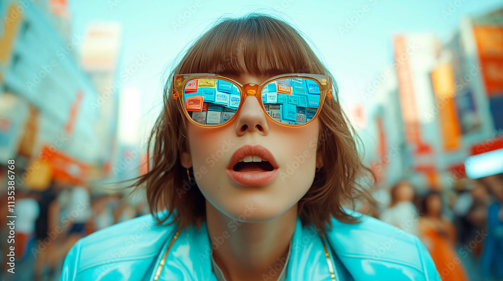 portrait of a woman in sunglasses. job search concept portrait of a woman in sunglasses. job search concept